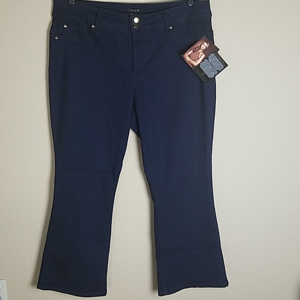 Iman jeans gold accents 22w